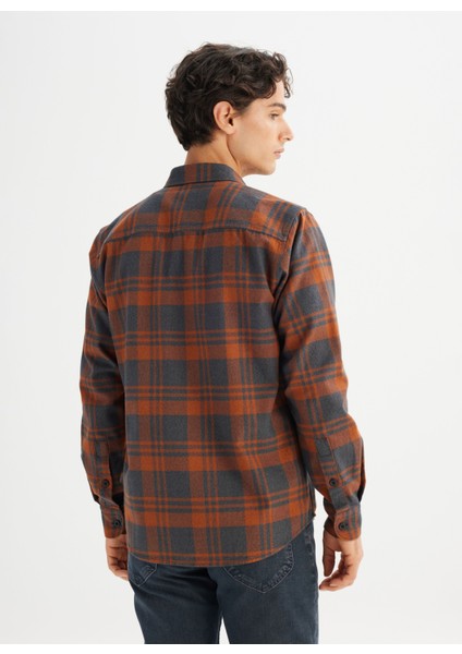 Regular Fit Bordo Erkek Gömlek L66N9620971 Bordo Gömlek indirimleri