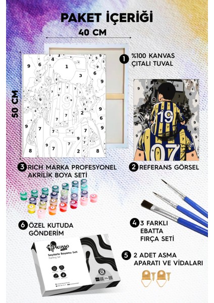Babasının Oğlu Sayılarla Boyama Seti fiyatları