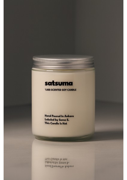 : Satsuma : Cam Kavanozda Kokulu %100 Soya Mum (Narenciye, Mandalin, Citrus, Çam, Okaliptüs) fiyatları