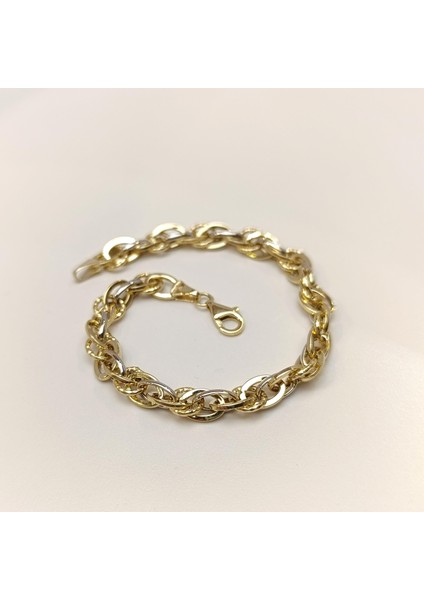 7.2mm Palamut Haloy Bileklik Künye 14 Ayar Altın Hd Videolu fiyatları