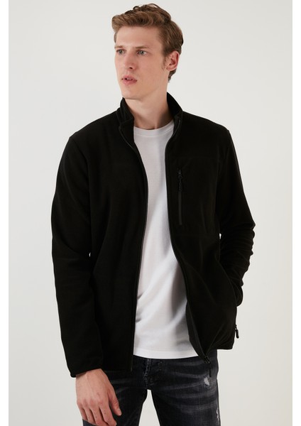 Slim Fit Cepli Fermuarlı Anti-Pilling Tüylenme Yapmayan Soğuk Geçirmez Polar Hırka Unisex Hırka 5906028S1 fiyatları