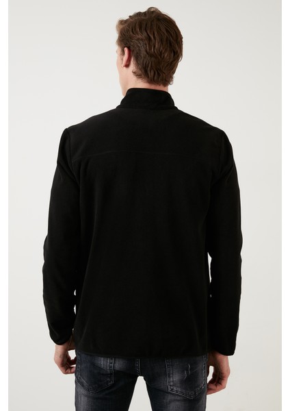 Slim Fit Cepli Fermuarlı Anti-Pilling Tüylenme Yapmayan Soğuk Geçirmez Polar Hırka Unisex Hırka 5906028S1 indirimleri