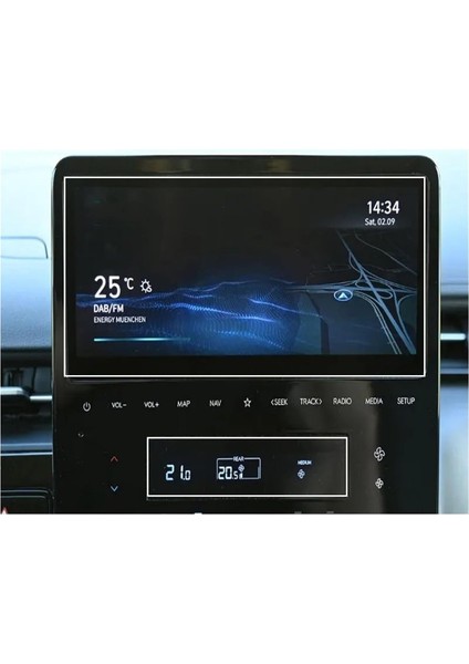 Hyundai Staria ile Uyumlu 2025 Model Multimedya ve Klima Ekranı 9h Nano Ekran Koruyucu