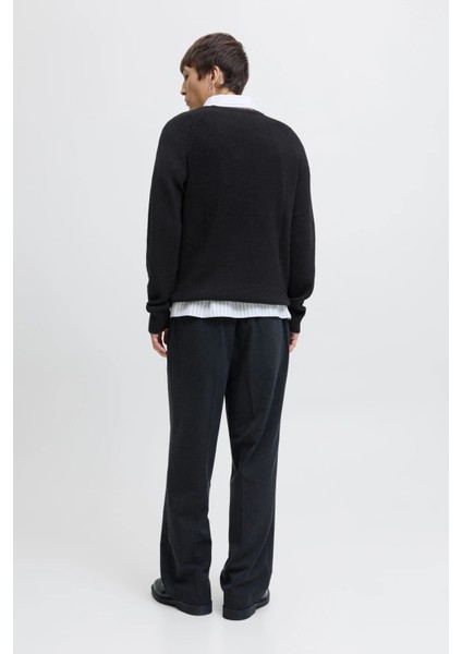 Jjpannel Pamuk Karışım Regular Fit Bisiklet Yaka Kazak Erkek Kazak 12278916 fiyatları