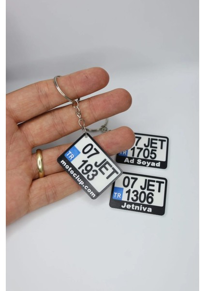Kişiye Özel Plaka Tasarımlı Motosiklet Anahtarlığı fiyatları