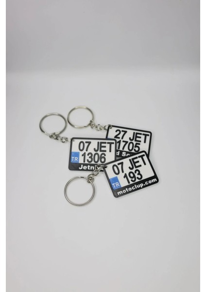 Kişiye Özel Plaka Tasarımlı Motosiklet Anahtarlığı modelleri