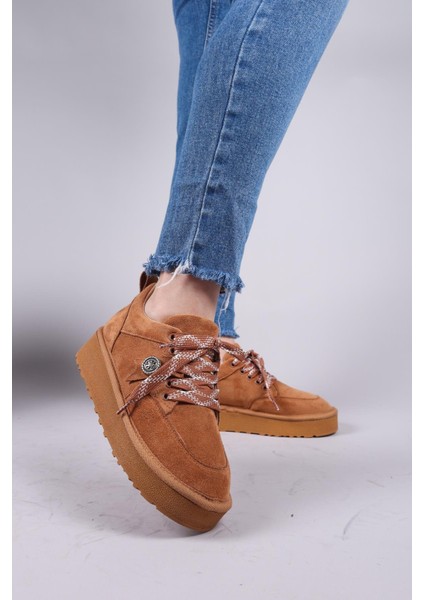 ELANDRA Tokalı Süet Sneaker TABA