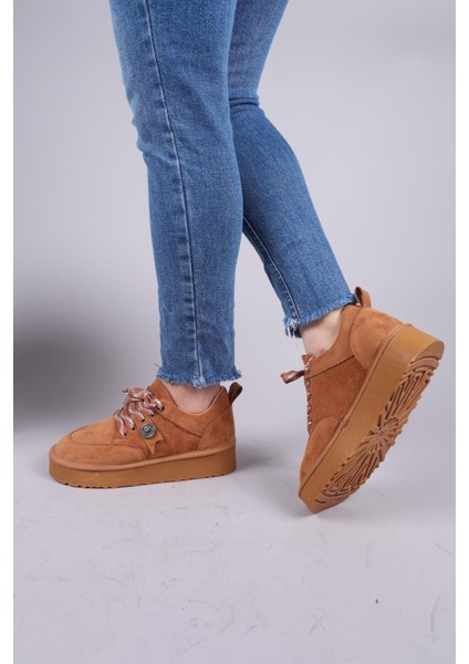 ELANDRA Tokalı Süet Sneaker TABA