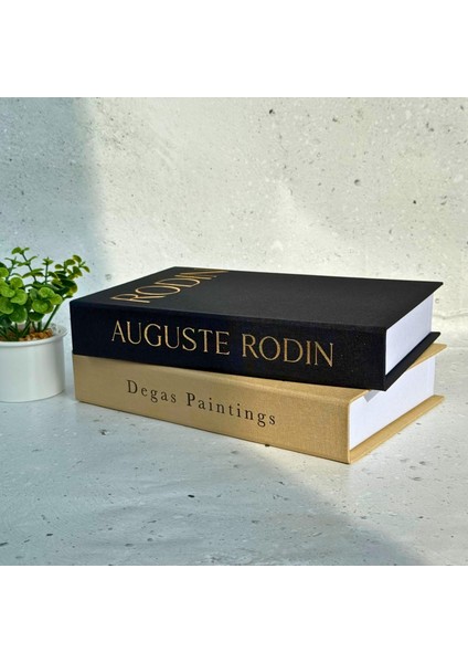 Bakgelal Premium 2’li Dekoratif Kitap Kutusu Seti – Rodin & Degas Kumaş Kaplama Şık Organizer ve Hediye Kutusu fırsatları