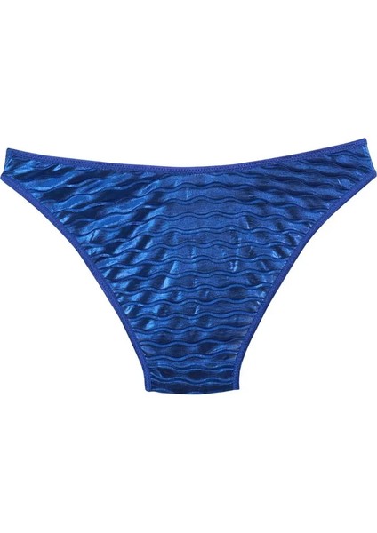 Kadın Mavi Dalga Desenli Parlak 2'li Slip fiyatları