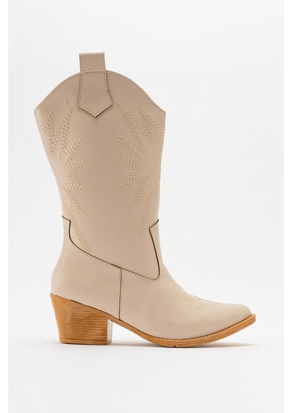 Kaydırmaz Yıldız Desenli Çizme Ten Cilt fiyatları