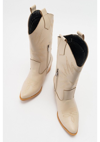 Kaydırmaz Yıldız Desenli Çizme Ten Cilt indirimleri