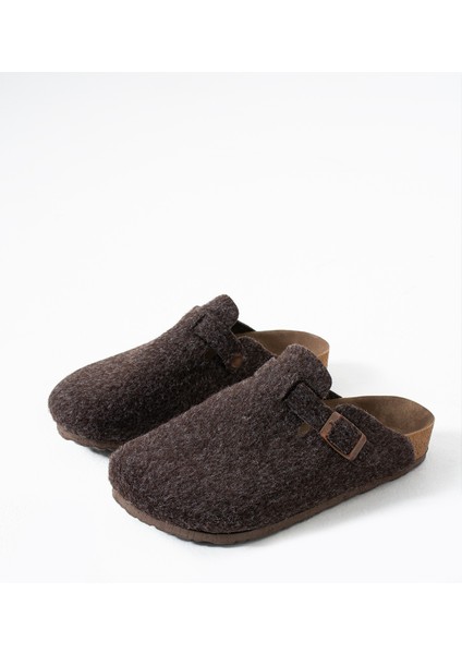 Keçe Kışlık Önü Kapalı Anatomik Taban Tokalı Sabo Terlik fiyatları