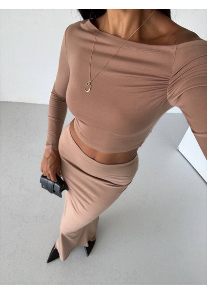 Sandy Kumaş Dar-Slim Kalıp Etek-Bluz Ikili Takım fiyatları