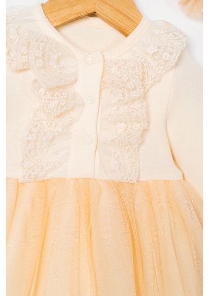 Kız Bebek Elbise Dantelli Bandanalı fırsatları