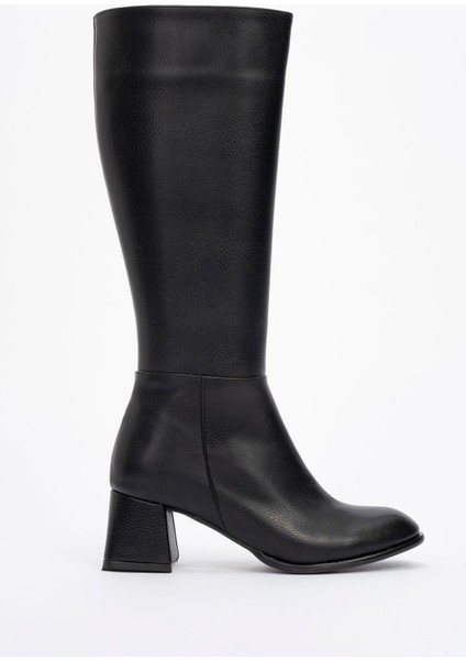 Ökçeli Kadın Çizme Siyah Cilt fiyatları