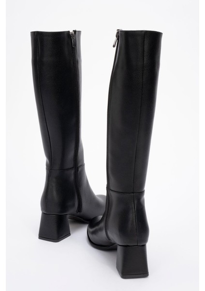 Ökçeli Kadın Çizme Siyah Cilt fırsatları