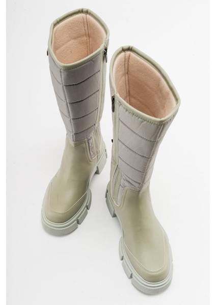 Kaydırmaz Taban Kadın Çizme Yeşil indirimleri