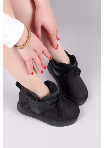 Puff Içi Suni Kürklü Süet Bot Siyah fiyatları