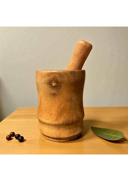 🌰🌳 El Yapımı Ceviz & Meşe Ağacından Ahşap Havan fiyatları