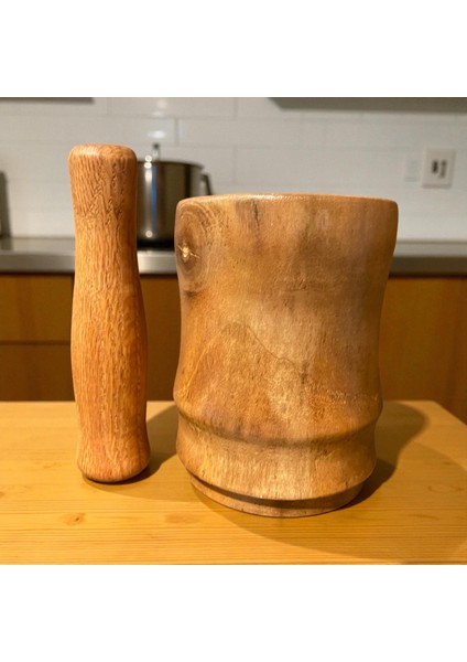 🌰🌳 El Yapımı Ceviz & Meşe Ağacından Ahşap Havan modelleri