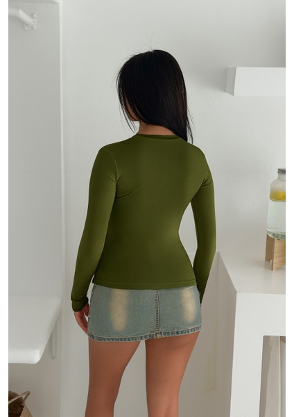 Kadın Bisiklet Yaka Uzun Kol Parmak Geçmeli Buzy Bady fiyatları