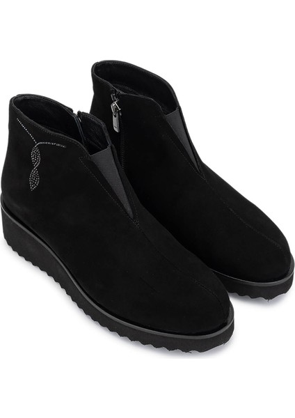 Kadın Hakiki Deri Siyah Süet Casual Bot 1120 985 Bn Bot SK25-26 Sıyah Suet fiyatları
