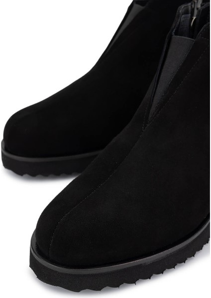 Kadın Hakiki Deri Siyah Süet Casual Bot 1120 985 Bn Bot SK25-26 Sıyah Suet modelleri