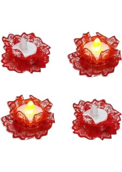 12 Adet Fırfırlı LED Işıklı El Mumu El Gülü fiyatları