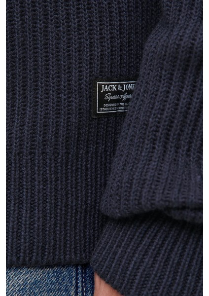 Jjpannel Pamuk Karışım Regular Fit Bisiklet Yaka Kazak Erkek Kazak 12278916 indirimleri