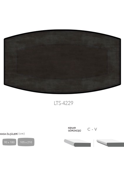 Cdf Masa Tablası 90X180 - DCLTM4229