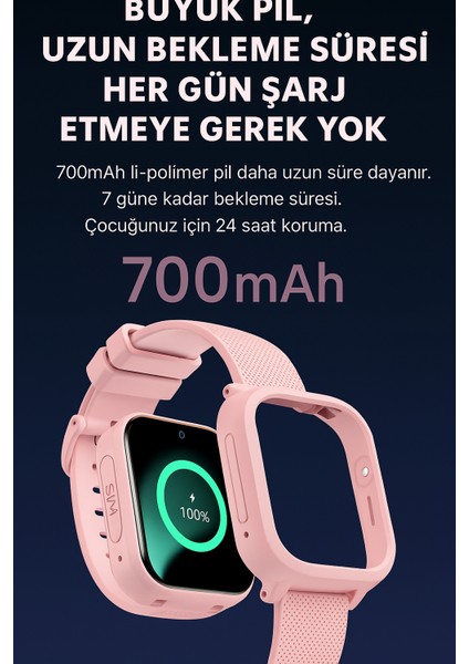 Sim Kartlı Gps'li Kameralı Görüntülü Görüşmeli Çocuk Güvenliği Için Akıllı Saat fiyatları