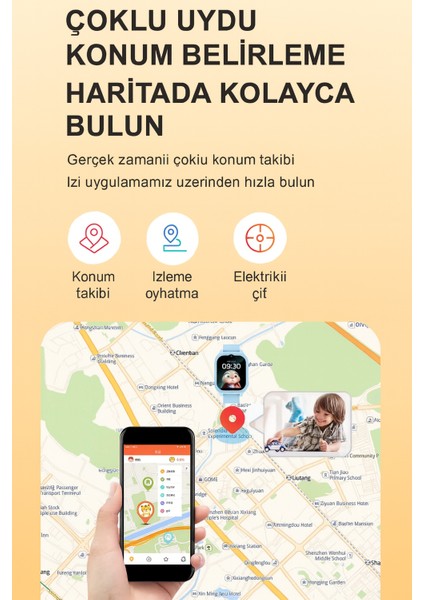 Sim Kartlı Gps'li Kameralı Görüntülü Görüşmeli Çocuk Güvenliği Için Akıllı Saat fırsatları