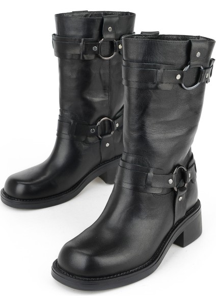 , Kadın Hakiki Deri Çizme 1531022Z7619 Siyah indirimleri