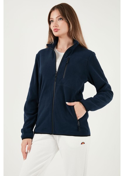 Slim Fit Cepli Fermuarlı Anti-Pilling Tüylenme Yapmayan Soğuk Geçirmez Polar Hırka Unisex Hırka 5906028S1 fırsatları