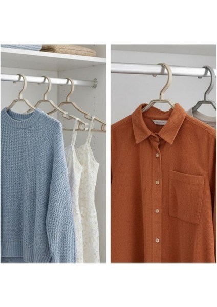 6 ’ Lı Plastik Elbise ve Kıyafet Askılığı indirimleri