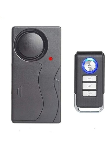 Motosiklet ve Bisiklet Wireless Kablosuz Titreşimli Alarm 110 Desibel Yüksek Ses Uzaktan Kumandalı