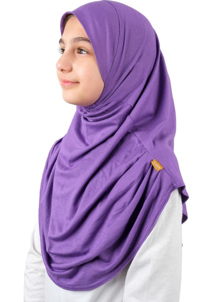 Pratik Hazır Geçmeli Çocuk Şal Mor fırsatları