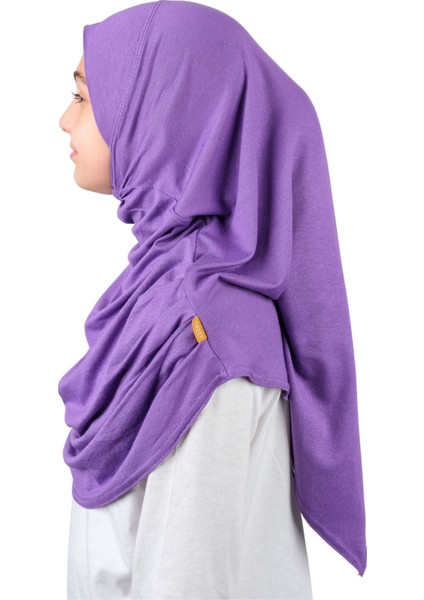 Pratik Hazır Geçmeli Çocuk Şal Mor indirimleri