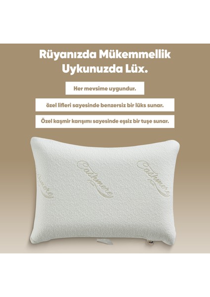Kaşmir Yeni Nesil Visko Uyku Yastığı - Özel Cashmere Yastık [ Ortopedik ] Lüx Visko Yastık fiyatları