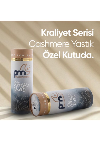 Kaşmir Yeni Nesil Visko Uyku Yastığı - Özel Cashmere Yastık [ Ortopedik ] Lüx Visko Yastık fırsatları