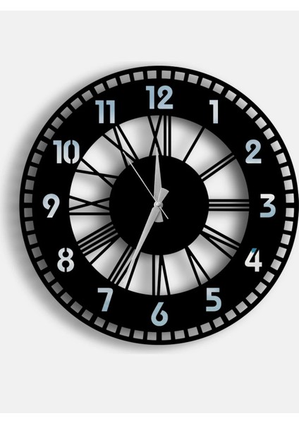 Modern Ahşap Duvar Saati Sağlam **çok Şık** ve Birarada..no:68