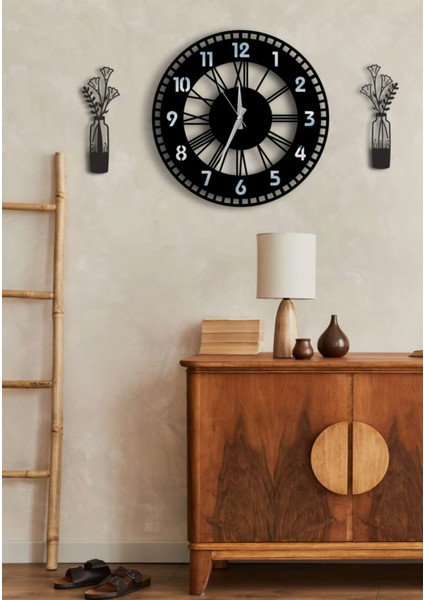 Modern Ahşap Duvar Saati Sağlam **çok Şık** ve Birarada..no:68 fırsatları