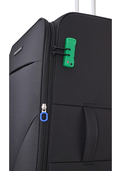 Benetton Ekstra Hafif Lüx Kumaş 8 Tekerlekli 3'lü Valiz Seti fırsatları