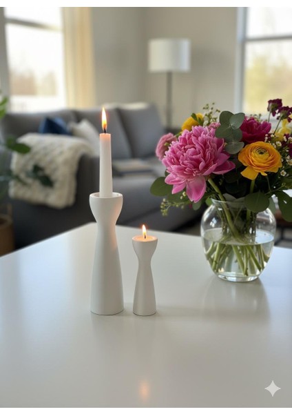 Dekoratif Mum Tutucu -Şamdanlık Seti -Ev Dekorasyon fırsatları
