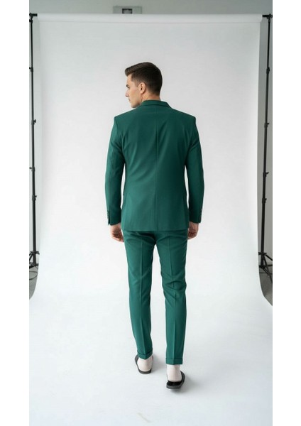 Erkek Tek Düğme Slim Fit Takım Elbise - Şık Ofis ve Davet Kombini fiyatları