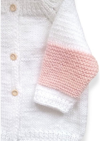 1-2 Yaş Örgü Kız Bebek Hırkası modelleri