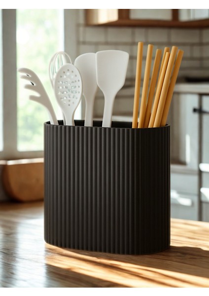 Tezgah Üstü Kaşık Bıçak Tezgah Standı - Mutfak Organizer Düzenleyici
