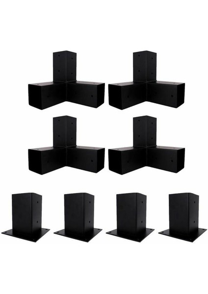Benlinewood Pergalo Baglantı Ekipmanları 90X90X2,5MM 8parçadan Oluşmaktadır.ürün Içerisinde Keresteleri Dahil Değildir Çardak Garaj Sundurma Baglantı Ekipmanı Açık Alanlarda Kullanıma Uyğun Siyah Renk