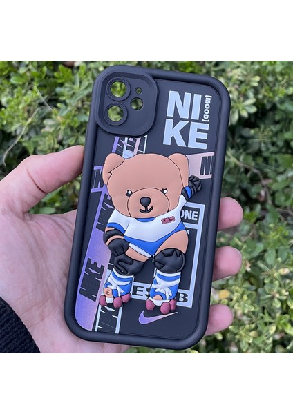 Apple iPhone 11 Kılıf Ayıcıklı Darbe Önleyici Silikon Kapak